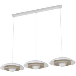 Emibig Skin hanglamp 3x8 W wit-cappuccino 1605/3