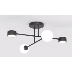 Emibig Holon plafondlamp 4x8 W zwart 1558/4