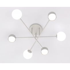 Emibig Holon plafondlamp 6x8 W grijs 1561/6