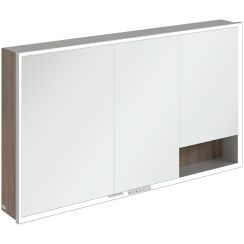 Villeroy & Boch My View+ kast 130x16.8x75 cm met spiegel eik A48113VH