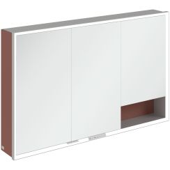 Villeroy & Boch My View+ kast 120x16.8x75 cm met spiegel rood A48112AH