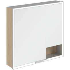 Villeroy & Boch My View+ kast 80x16.8x75 cm met spiegel eik A48180VJ