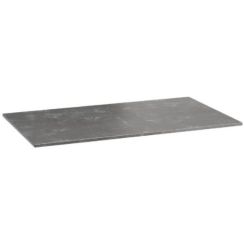 Defra Konglomerat Etna Black badkamerblad op kast 110.6x46 cm zwart MZ-K-BLA-0108