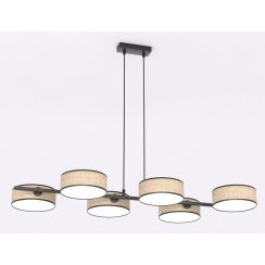 Emibig Drumz hanglamp 6x10 W beige 1565/6