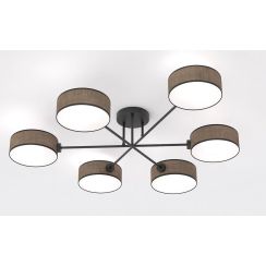 Emibig Maga plafondlamp 6x10 W bruin 1569/6