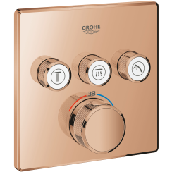 Grohe Grohtherm SmartControl bad- en douchekraan inbouw met thermostaat Warm Sunset 29126DA0