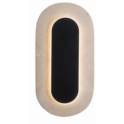 MaxLight Travertino wandlamp 1x10 W zwart W0393