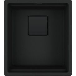 Franke Kanon spoelbak van graniet 46x41 cm zwart 125.0749.652