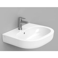 Ceramica Dolomite Mirto wastafel 60x48 cm ovaal klassiek wit glans D461201