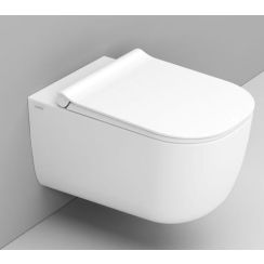 Ceramica Dolomite Mirto toiletpot hangend zonder kraag wit mat D462541