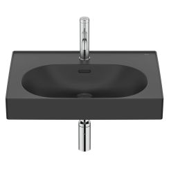 Roca Meridian wastafel 60x46 cm rechthoekig klassiek-meubel zwart mat A327742080