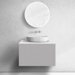 Set kast Oltens Lun Rilla 60028900, badkamerblad op kast Oltens Tera 63025990