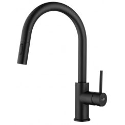 Blue Water Plaza Plus keukenkraan staand zwart 5901730617634