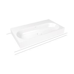 Kaldewei Centro wastafel 90x50 cm rechthoekig opbouw wit mat 903106003711