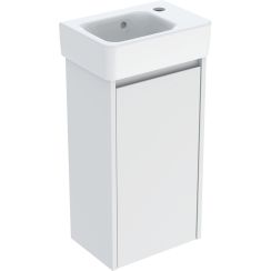 Geberit Selnova Square wastafel met kast 36 cm wit 504.130.00.1