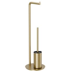 Excellent Fido toiletrolhouder met toiletborstel gouden DOEX.1417GB
