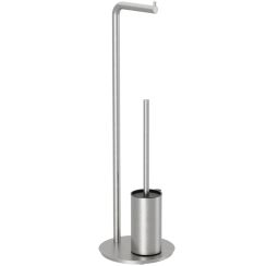 Excellent Fido toiletrolhouder met toiletborstel nikkel DOEX.1417NB