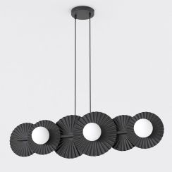 Emibig Umbra hanglamp 6x8 W zwart 1726/6