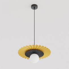 Emibig Umbra hanglamp 1x8 W zwart-oranje 1733/1