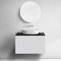 Set kast Oltens Lun Rilla 60028000, badkamerblad op kast Oltens Tera 63029990
