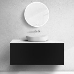 Set kast Oltens Lun 60035300, badkamerblad op kast Oltens Lun 63027000