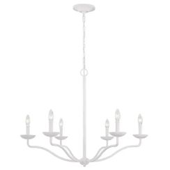 Elstead Lighting Annie hanglamp 6x40 W wit FE-ANNIE6-PSW