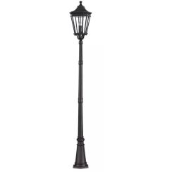 Elstead Lighting Cotswold Lane staanlamp voor buiten 3x60 W zwart FE-COTSLN5-L-BK