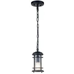 Elstead Lighting Lighthouse hanglamp 1x60 W zwart FE-LIGHTHOUSE8-S-BLK