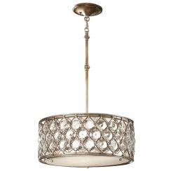 Elstead Lighting Lucia hanglamp 3x60 W zilveren FE-LUCIA-B