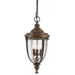 Elstead Lighting English Bridle hanglamp voor buiten 3x60 W bruin FE-EB8-L-BRB