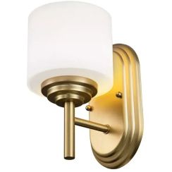 Elstead Lighting Malibu wandlamp 1x3 W messing FE-MALIBU1-BATH-BB