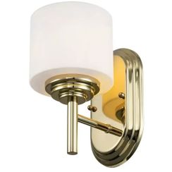 Elstead Lighting Malibu wandlamp 1x3 W messing FE-MALIBU1-BATH-PB