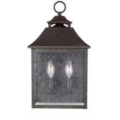 Elstead Lighting Galena buitenwandlamp 2x40 W bruin FE-GALENA7-SBL