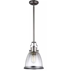 Elstead Lighting Hobson plafondlamp 1x60 W nikkel FE-HOBSON-P-M-SN