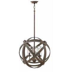 Elstead Lighting Carson hanglamp voor buiten 3x40 W ijzer HK-CARSON-3P