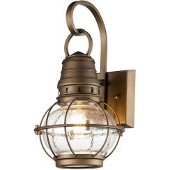Elstead Lighting Bridge Point buitenwandlamp 1x60 W messing KL-BRIDGEPOINT-S-NBR