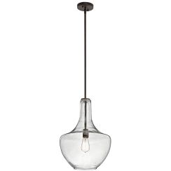 Elstead Lighting Everly hanglamp 1x60 W bruin KL-EVERLY-P-M-OZ