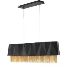 Elstead Lighting Zuma hanglamp 6x60 W zwart-gouden HK-ZUMA-ISLE-SBG