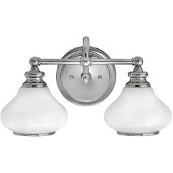 Elstead Lighting Ainsley wandlamp 2x3 W chroom HK-AINSLEY2-BATH