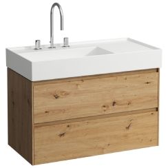 Laufen Lani kast 88x45x51.5 cm hangend onder de wastafel eik H4039521122671