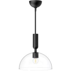 Elstead Lighting Jude plafondlamp 1x30 W zwart ALM-JUDE-P-MB-CL