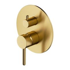 Omnires Y bad- en douchekraan inbouw gouden Y1247ROGLB