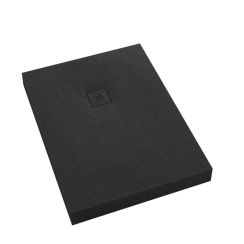 Schedline Nonlimits Black Stone rechthoekige douchebak 90x80 cm zwart 3ST.N1P-8090/C/ST-M1/C/ST