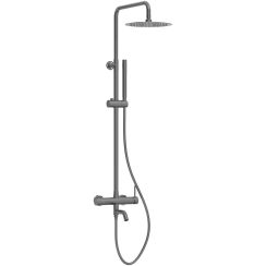 Balneo Cascade doucheset wand met regendouche grafiet H0301070505
