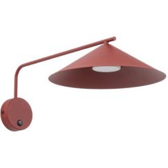 TK Lighting Lume M wandlamp 1x11 W bourgondisch rood 11694