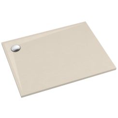 Schedpol Etrusco Cashmere Stone rechthoekige douchebak 90x80 cm beige 3.472/PK/ST
