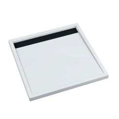Schedpol Ajax B&W vierkante douchebak 90x90 cm wit-zwart 3.4226-M/C/G