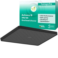 Hansgrohe Activera Q regendouche 29x18 cm rechthoekig zwart 28738670