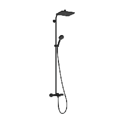 Hansgrohe Activera Q doucheset wand met thermostaat met regendouche zwart 28753670