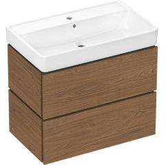 Hansgrohe Xilesa E wastafel met kast 80 cm eik 54397550